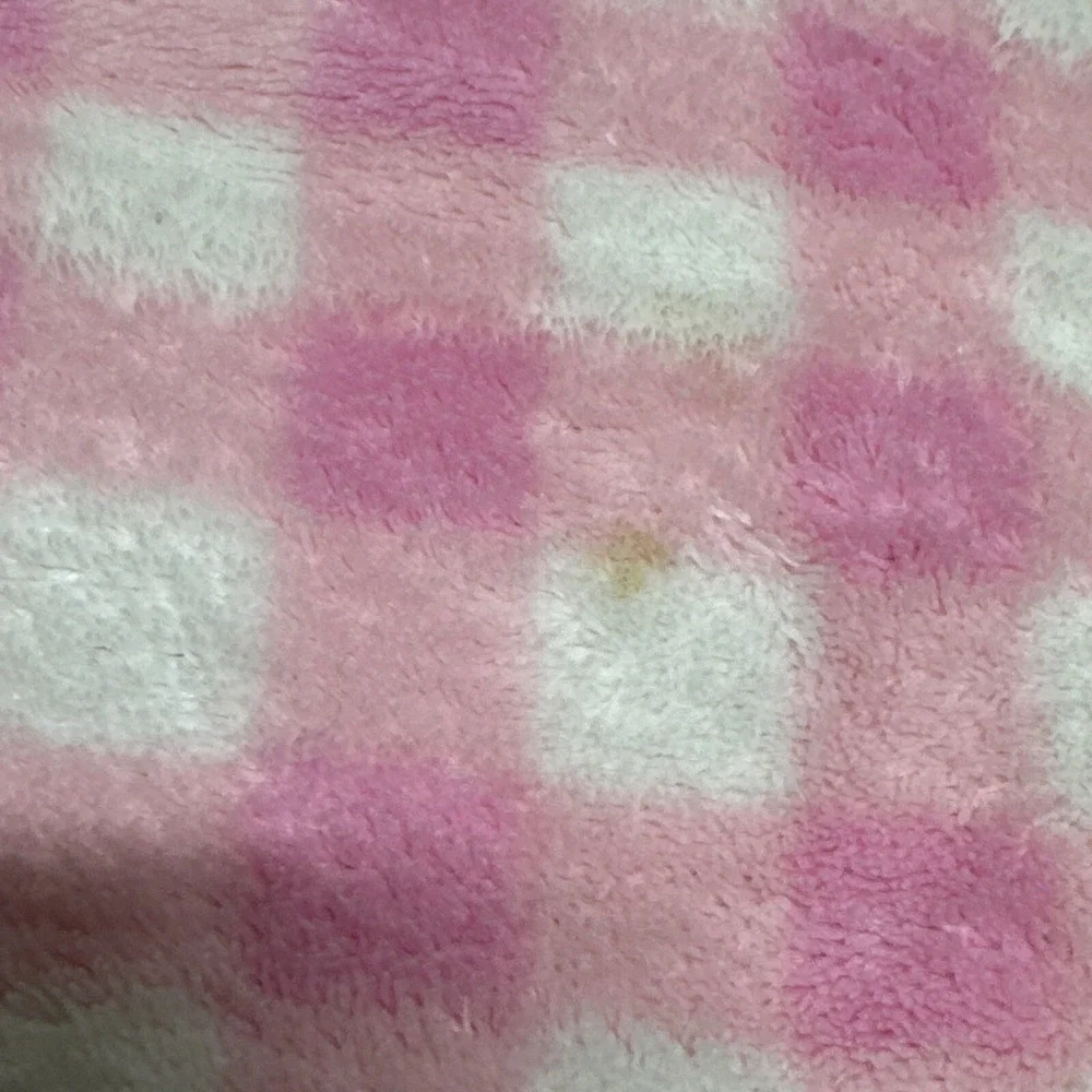 Parents Choice Pink Check Butterfly Baby Blanket Flowers Flutter-By Baby Girl